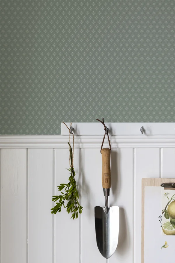 duro tapeet lillstjärna, grön