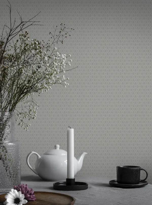 duro tapeet lillstjärna vit/grön duro tapeet lillstjärna vit/grön