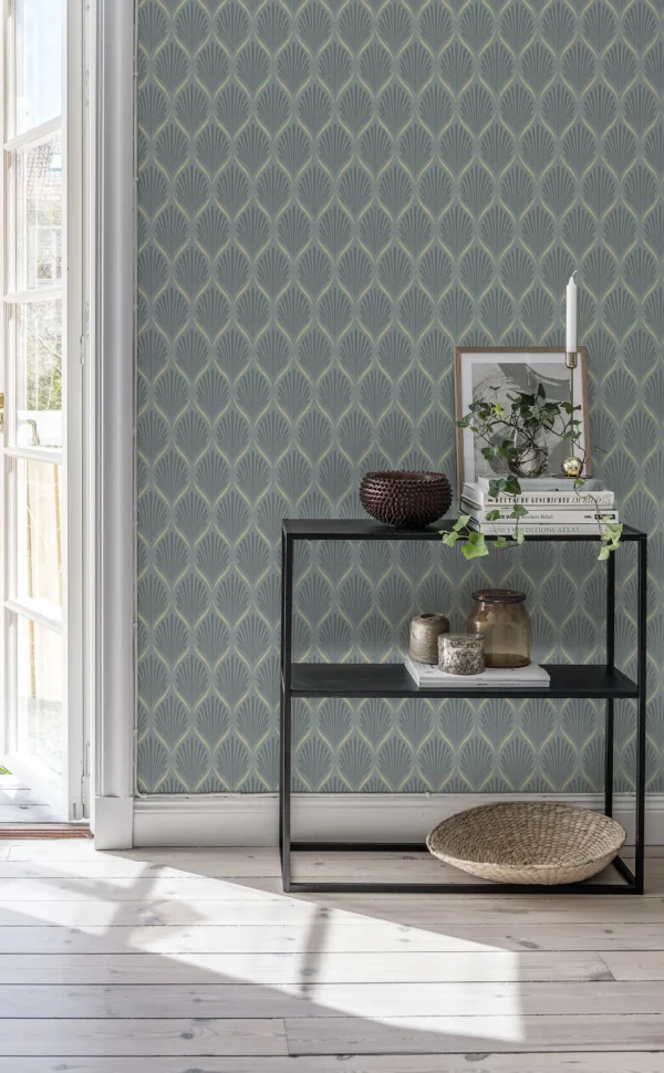 duro tapeet lilly, blå duro tapeet lilly, blå