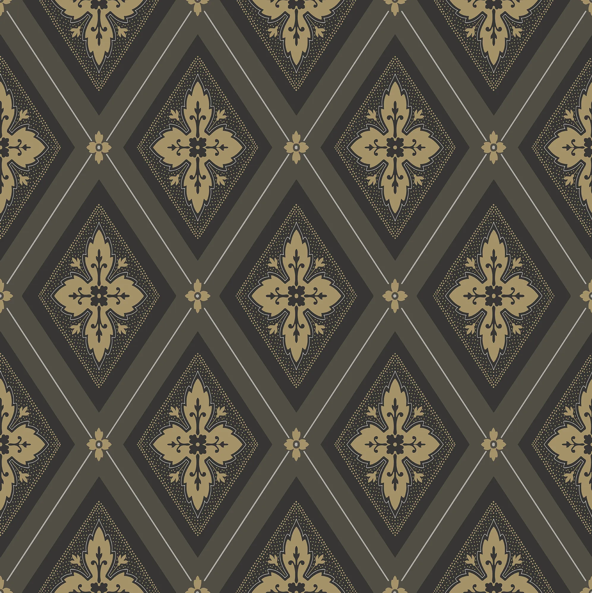 duro tapeet astrid, svart/guld