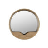Zuiver ümmargune seinapeegel 40 Brown