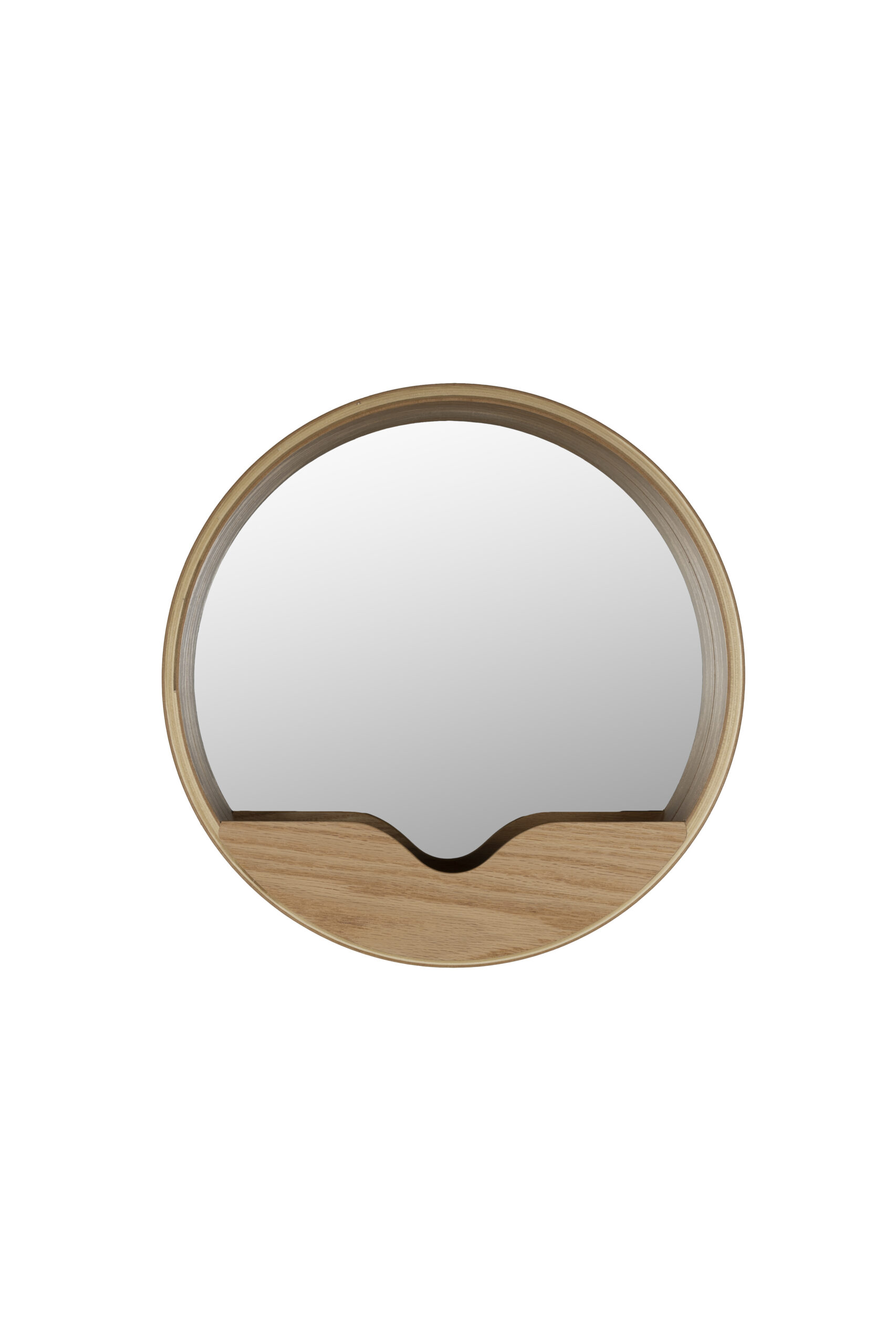 Zuiver ümmargune seinapeegel 40 Brown