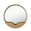 Zuiver ümmargune seinapeegel '60 Brown