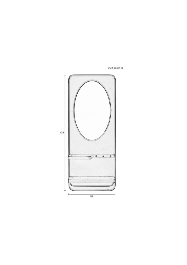 White Label Living peegelriiul Pascal L