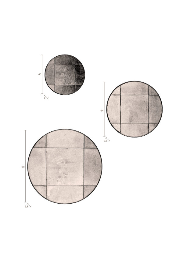 Dutchbone peegel Mado M Grey