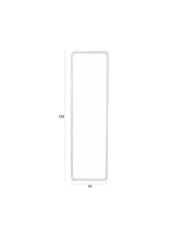 White Label Living ristkülikukujuline peegel Nyko