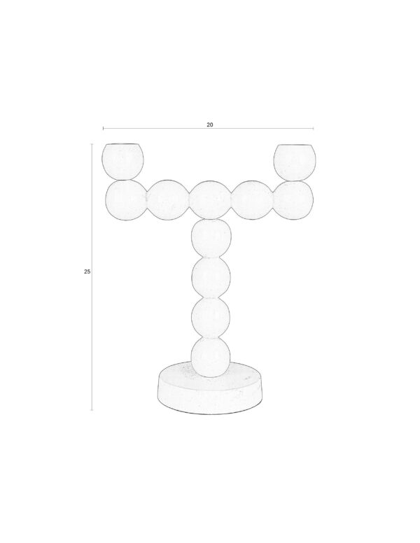 Zuiver küünlahoidja Bubbles