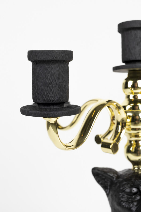 bm83006_12 Bold Monkey pantri küünlahoidja Proudly Crowned Panther